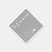 Serviette En Papier Script Boys 1ère communion (Coin)