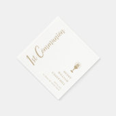 Serviette En Papier Script Boys 1ère communion (Coin)