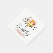 Serviette En Papier Script Bridal Brunch Cocktail Napkins (Coin)