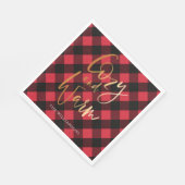 Serviette En Papier Script confortable et chaleureux | Jour de Noël de (Coin)