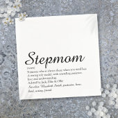 Serviette En Papier Script de définition Stepmaman Stepmère