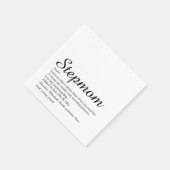 Serviette En Papier Script de définition Stepmaman Stepmère (Coin)