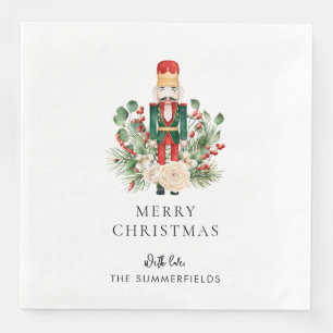 Serviette En Papier Script de Noël de famille Nutcracker personnalisé