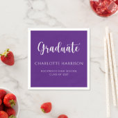 Serviette En Papier Script décontracté Papier de Graduation Moderne se (En situation)