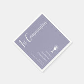 Serviette En Papier Script Girls 1st Communion (Coin)