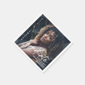 Serviette En Papier Script manuscrit moderne | Photo (Coin)