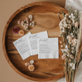 Serviette En Papier Script moderne Fun Faits Mariage Napkins