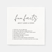 Serviette En Papier Script rustique Mariage moderne (Devant)