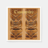 Serviette En Papier Sculpture Gold Tiki Thunder_Cove (Devant)