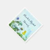 Serviette En Papier Sea Animaux Beach Aquarelle Soirée élégante Person (Coin)