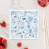 Serviette En Papier Sea Turtle Ocean Adventure Paper Napkin (En situation)