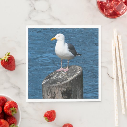 SERVIETTE EN PAPIER SEAGULL (En situation)