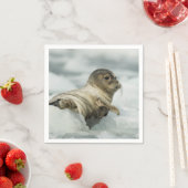 Serviette En Papier Seal bébé doux (En situation)