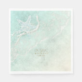 Serviette En Papier Seam Beach Wedding Starfish ID837 (Devant)