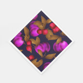 Serviette En Papier Seamless dark plum fruits purple berries cherry (Coin)