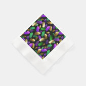 Serviette En Papier Seamless Pattern with Mardi Gras feathers (Coin)