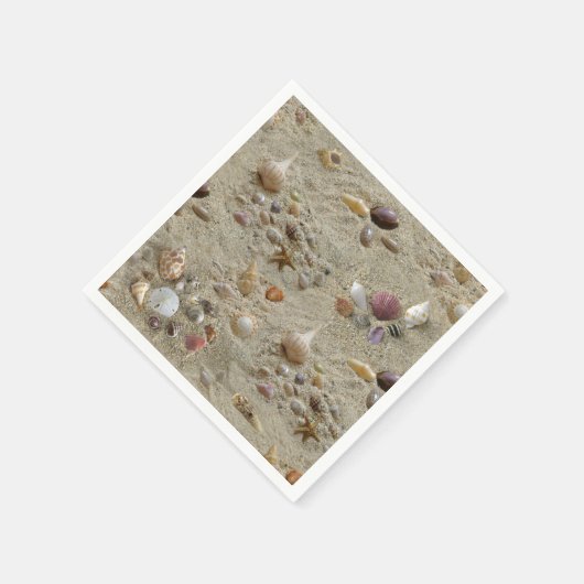 Serviette En Papier Seashell à Beach Sand (Coin)
