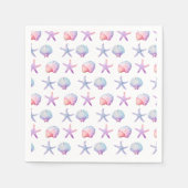 Serviette En Papier Seashell Pattern Party (Devant)