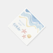 Serviette En Papier Seashell Starfish Plage à thème fête Naples (Coin)