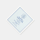 Serviette En Papier Seashells et cloches de mariage Enterrement de vie (Coin)