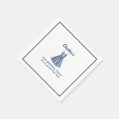 Serviette En Papier Seaside Stripes Celebration Birthday    (Coin)