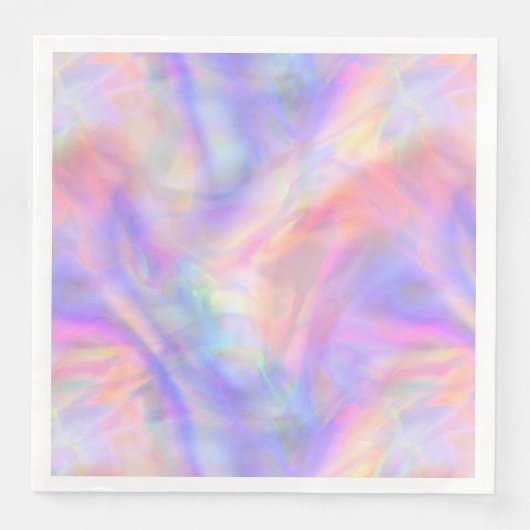 Serviette En Papier seconde vue, holo pastel : (Devant)