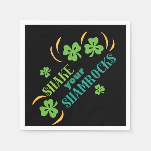 Serviette En Papier Secouer vos Shamrocks (Devant)