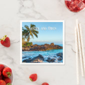 Serviette En Papier Secret Beach Maui, Tropical, Paradis, Mariage (En situation)