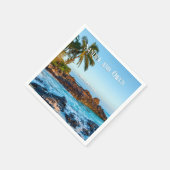 Serviette En Papier Secret Beach Maui, Tropical, Paradis, Mariage (Coin)