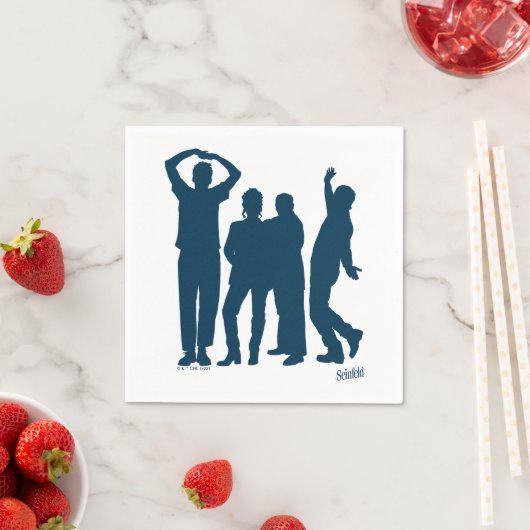 Serviette En Papier Seinfeld | Graphique de silhouette de groupe (En situation)