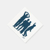 Serviette En Papier Seinfeld | Graphique de silhouette de groupe (Coin)