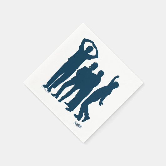 Serviette En Papier Seinfeld | Graphique de silhouette de groupe (Coin)