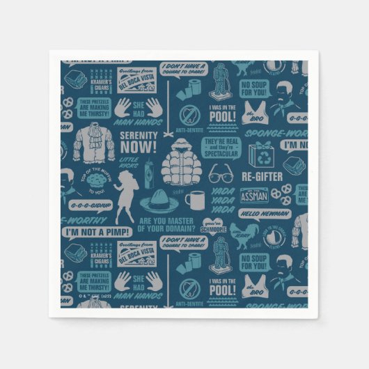 Serviette En Papier Seinfeld | Motif de mème (Devant)