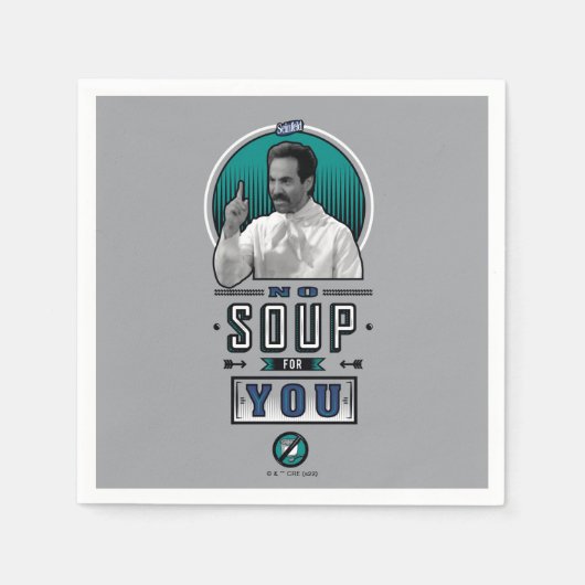 Serviette En Papier Seinfeld | Pas De Soupe Pour Vous Graphique (Devant)