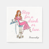 Serviette En Papier Séjournez pour un verre ou deux serviettes personn (Devant)