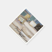 Serviette En Papier Sélection de Fromage Rustique Français (Coin)