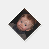 Serviette En Papier Selfie Photo Upload | Your Face Fun party  (Coin)