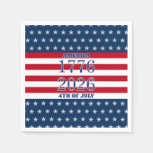 Serviette En Papier Semiquincentennial Navy Stars & Stripes 1776 2026 (Devant)