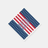 Serviette En Papier Semiquincentennial Navy Stars & Stripes 1776 2026 (Coin)