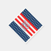 Serviette En Papier Semiquincentennial Navy Stars & Stripes 250 Years (Coin)