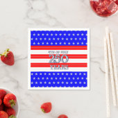 Serviette En Papier Semiquincentennial Stars & Stripes 250 Years (En situation)