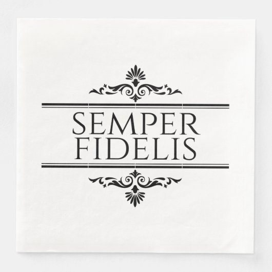 Serviette En Papier Semper Fidelis (Devant)