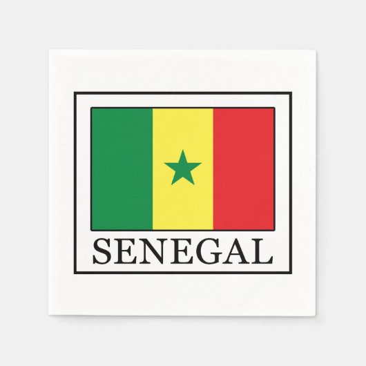 Serviette En Papier Sénégal (Devant)