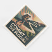 Serviette En Papier S'engager dans le processus (Coin)