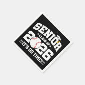 Serviette En Papier Senior Class of 2026 It’s Go Time Baseball Grad (Coin)