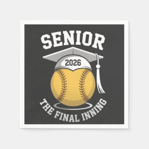 Serviette En Papier Senior The Final Inning 2026 Softball Graduation