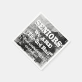 Serviette En Papier Seniors Nous Sommes Le Troisième Rail (Coin)