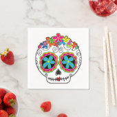 Serviette En Papier Señorita Calavera (En situation)