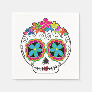Serviette En Papier Señorita Calavera