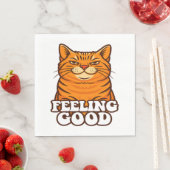 Serviette En Papier Sens bon chat Cool (En situation)